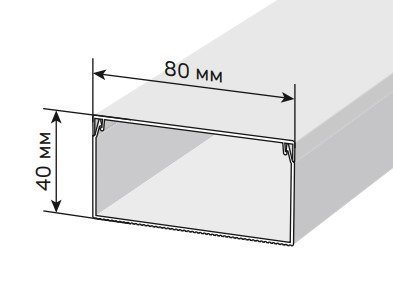 Кабель-канал IEK Короб 80х40 ЭЛЕКОР (CKK10-080-040-1-K01-010)
