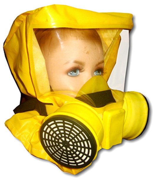 Самоспасатель фильтрующий с четвертьмаской детский НПК Пожхимзащита Шанс-Е с четвертьмаской