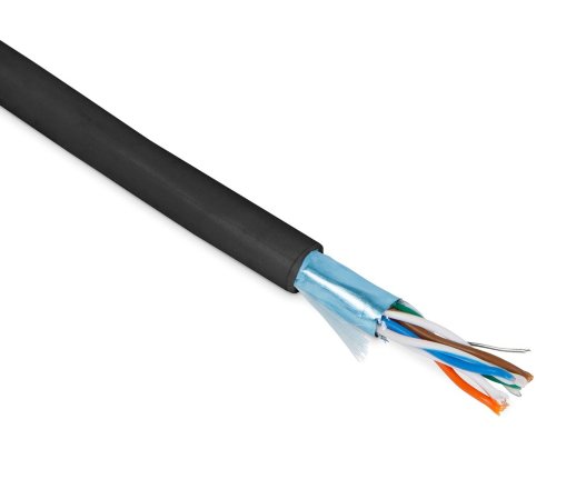 Кабель «витая пара» (LAN) для структурированных систем связи Hyperline FUTP4-C5E-P26-IN-PVC-BK-100