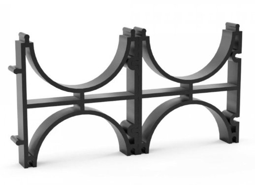 Кластер для двустенных труб D=75, двойной (PR08.4318)