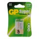 GP Super Alkaline 9V Крона (GP 1604A-5CR1), БЛИСТЕР