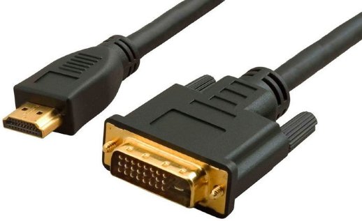 Кабель HDMI 2.0, А (вилка)- DVI-D (24+1) (вилка) LAZSO WH-141(10m)