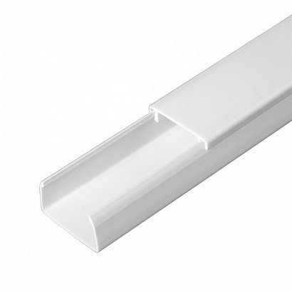 Кабель-канал с двойным замком белый 25х16 Промрукав Короб 25х16 (Промрукав) (PR.0625161)