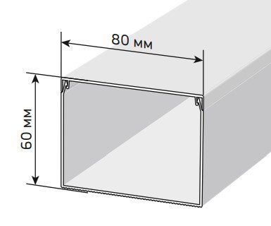 Кабель-канал IEK Короб 80х60 ЭЛЕКОР (CKK10-080-060-1-K01-008)