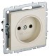 Розетка без з/к РСш10-2-БрКр бежевый BRITE (BR-R13-10-K10)