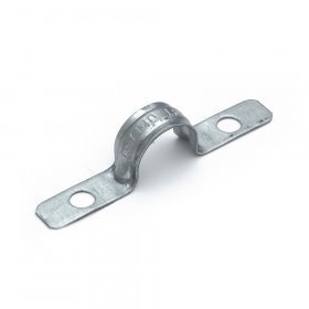 Скоба металлическая двухлапковая усиленная противопожарная СМДУ d16-17 мм отв. d 6,5 мм (100 шт) (PR13.02436)