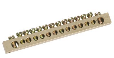 Шина PEN "земля-ноль" на DIN-рейку IEK Шина PEN "земля-ноль" 6х9мм 10/2 (YNN11-10-100)