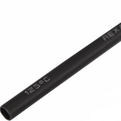 Термоусаживаемая трубка Rexant Термоусадочная трубка клеевая 9,0/3,0 мм, черная, 1 м (26-0009)