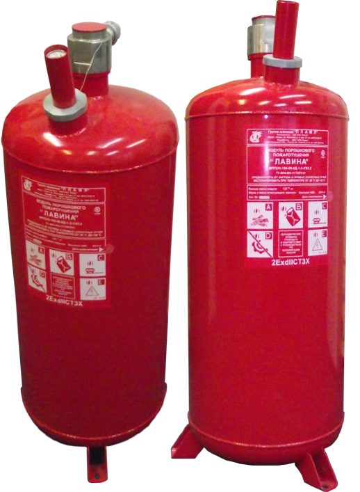 Модуль порошкового пожаротушения Пламя МПП(Н)-100-09 "Лавина"