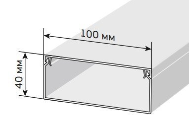 Короб IEK Короб 100х40 ЭЛЕКОР (CKK10-100-040-1-K01)