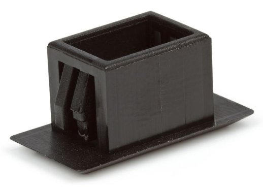 Заглушка отверстия под адаптер simplex SC Hyperline FO-STUB-SSC-BK