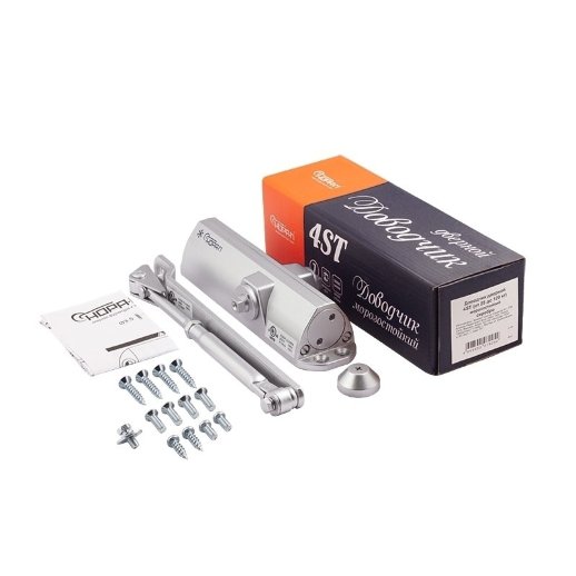 Доводчик дверной NORA-M НОРА-М 4ST (серебро)