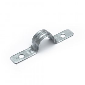 Скоба металлическая двухлапковая усиленная противопожарная СМДУ d19-20 мм отв. d 6,5 мм (100 шт) (PR13.02437)