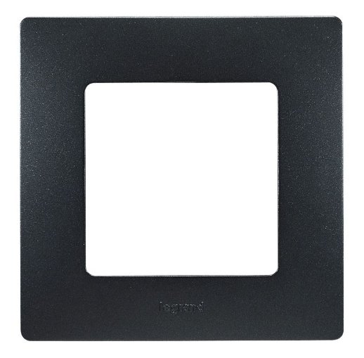 Рамка LegranD Рамка 1 пост ETIKA, антрацит (672581)