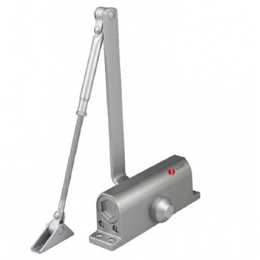 Доводчик с рычажной тягой J-LOCK JDC-S65 (серебро)