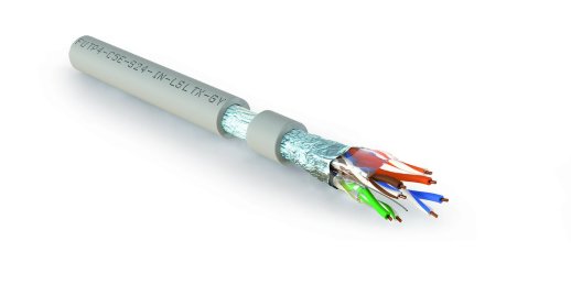 Кабель «витая пара» (LAN) для структурированных систем связи Hyperline FUTP4-C5E-S24-IN-LSLTX-GY-305