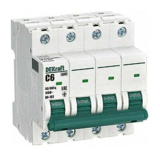 ВА-103 4P 6А 6кА (12317DEK)