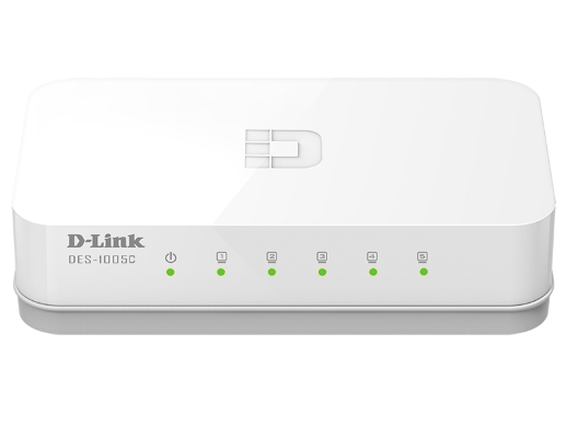 Коммутатор с 5 портами 10/100Base-TX D-Link DES-1005C/B1A