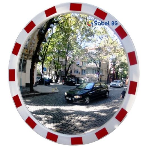 Зеркало круглое уличное с отражающей окантовкой Satel BG TR-120