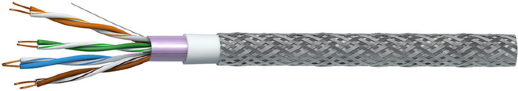 Кабель симметричный для структурированных кабельных систем (F/UTP) категории 5e, групповой прокладки, с пониженным дымо- и газовыделением, бронированный Спецкабель КВПЭфКГнг(А)-LS-5е 4х2х0,52 (Спецкабель)