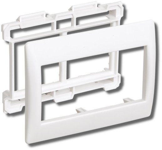 Рамка и суппорт для короба "ПРАЙМЕР" IEK Рамка и суппорт 4 модуля, 60 мм белый (CKK-40D-RSU4-060-K01)