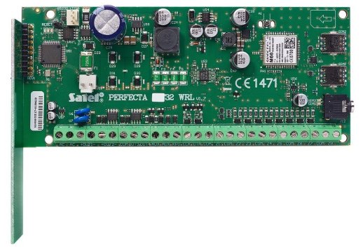 Плата охранно-пожарной сигнализации с встроенным GSM-коммуникатором и радиоканальным приемником SATEL PERFECTA 32-WRL