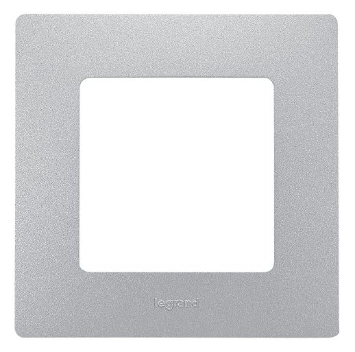 Рамка LegranD Рамка 1 пост ETIKA, алюминий (672551)