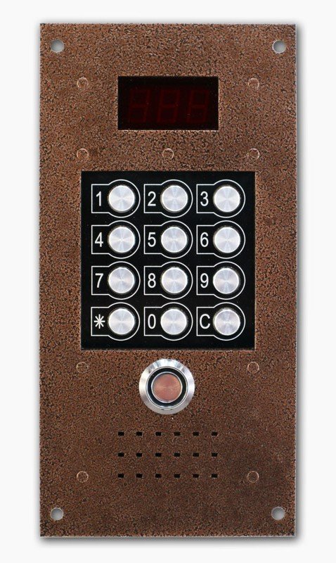 Блок вызова домофона Олевс PROV-TM (медный антик)