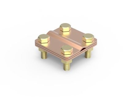 Соединитель пруток - полоса ДКС Соединитель пруток - полоса, 57х80 мм, медь (NG3101CU)