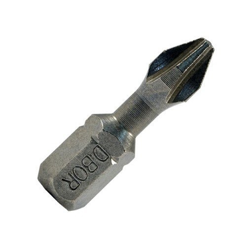 Биты фрезерованные D.BOR Биты фрезерованные, Ph2x25 мм, Torsion, C 6,3 (20шт) (D-T-PH02-025-020)