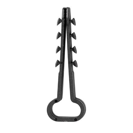 Дюбель хомут Rexant Дюбель-хомут нейлоновый прямоугольный 6-12 мм, черный, 100 шт. REXANT (07-4614)