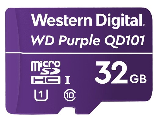 Карта памяти WD Purple SC QD101 Ultra Endurance Western Digital MicroSDHC 32ГБ, Class 10 UHS 1 (WDD032G1P0C)