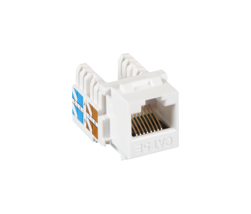 Вставка Keystone Jack RJ-45 NETLAN EC-UKJ-UD2-WT-10 (10шт)