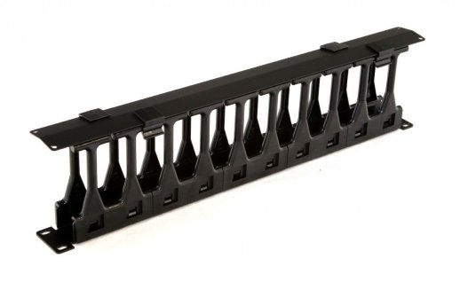Кабельный организатор 19" Hyperline CMF-1U-FPL106-MCOV-RAL9005