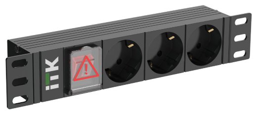 Блок розеток 10" ITK PH12-3D3-P