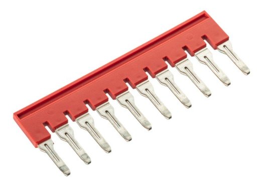 Перемычка вставная, для клемм на 6 кв.мм, 10-и полюсная (SBF-10-8)