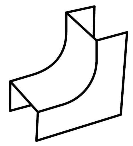 Угол внутренний 40х25 плавный RMI стандарт TIA (72108-E110)