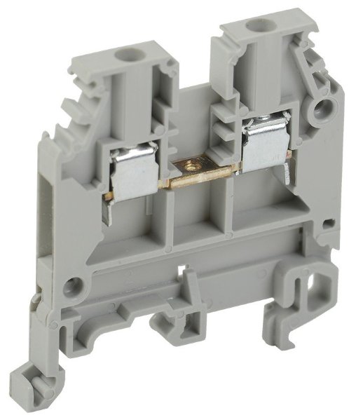 Зажим наборный на DIN-рейку IEK Зажим наборный ЗНИ-2,5 кв.мм серый (YZN10-002-K03)