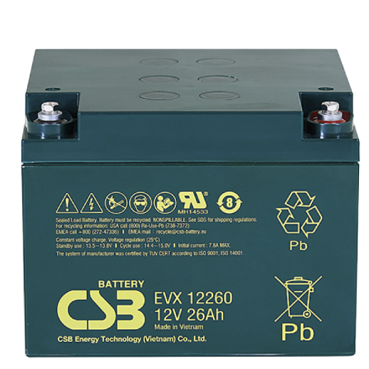 Аккумулятор герметичный свинцово-кислотный CSB CSB EVX 12260