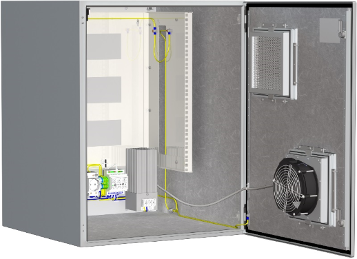 Шкаф монтажный с обогревом и вентиляцией Тахион ТШ-9В