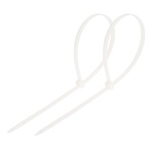 Хомут-стяжка кабельная нейлоновая 100x3,6 мм, белая, 100 шт. REXANT (07-0100-4)