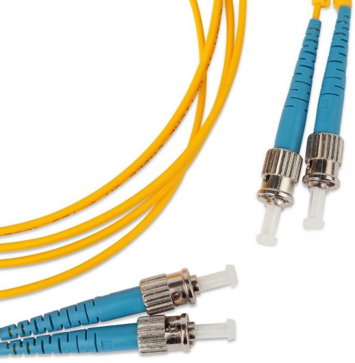 Патч-корд волоконно-оптический ST-ST Hyperline FC-D2-9-ST/UR-ST/UR-H-2M-LSZH-YL