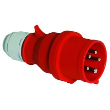 Вилка кабельная 16А 5р(3P+N+PE), 400В, 6h, IP44 (2136)