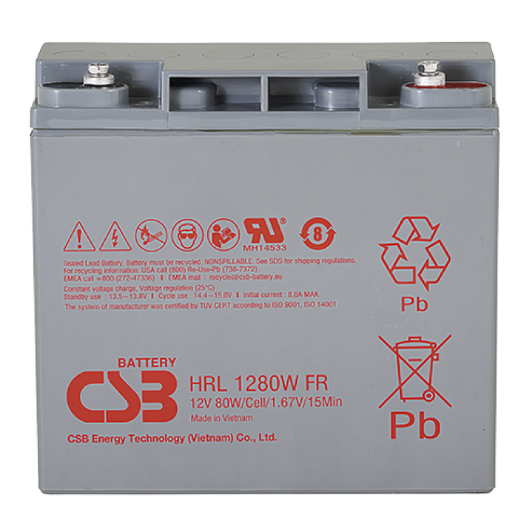 Аккумулятор герметичный свинцово-кислотный CSB CSB HRL 12280W FR