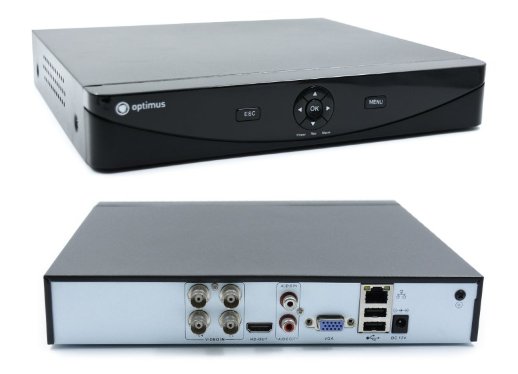 Видеорегистратор мультиформатный 4-канальный Optimus AHDR-4004L