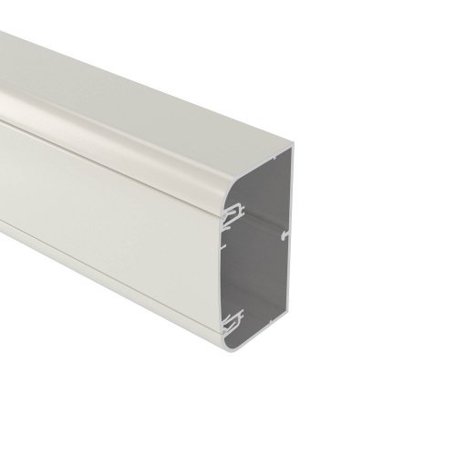 Алюминиевый кабель-канал 90х50 мм, белый (19599)