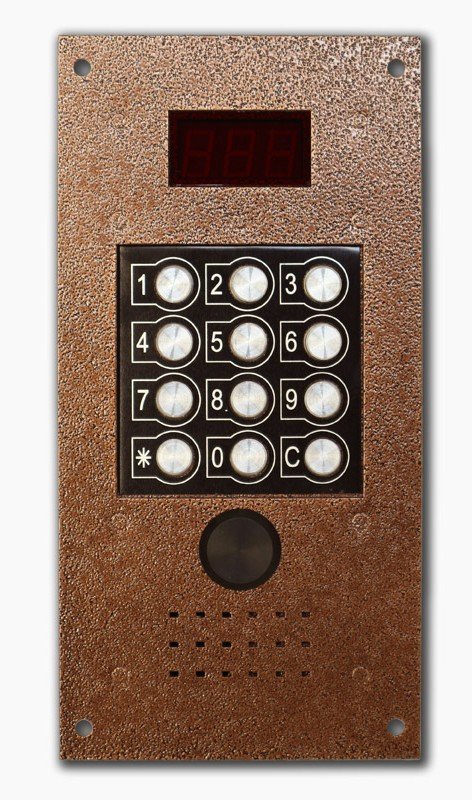 Блок вызова домофона Олевс PROV-EM (медный антик)