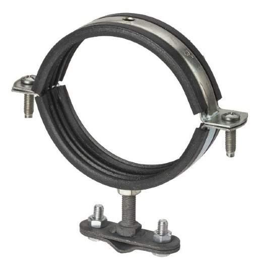 Держатель хомут с резиновым уплотнением Ø86-92мм, для прута Ø6-10мм TDM (SQ2402-3206)