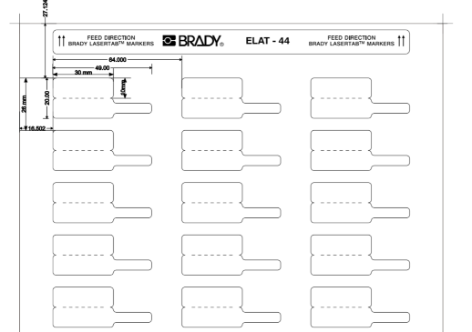 Этикетка Brady ELAT-44-425 (уп. 25 листов)