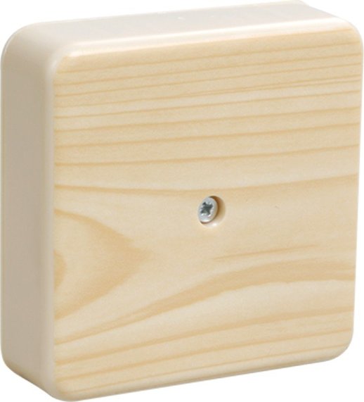 Коробка распаячная для открытой проводки IEK КМ 104х104х44 сосна (UKO10-100-100-044-K34-E)